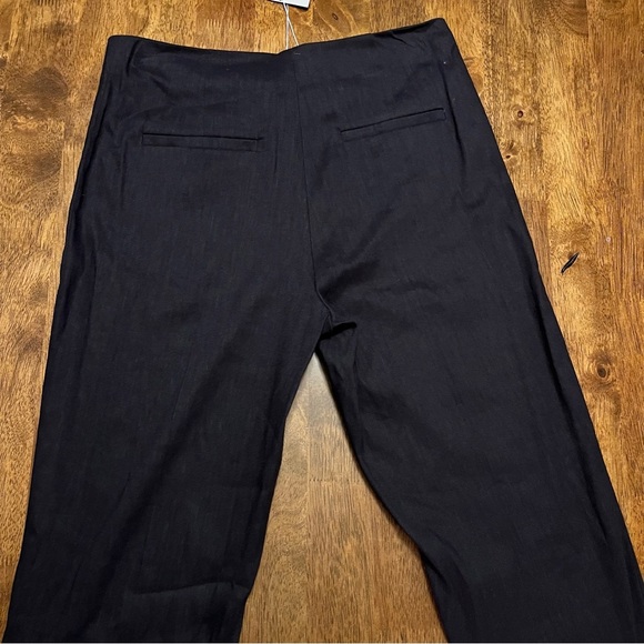 NWT Antonio Melani Kendall Linen Trouser Career Core Pants Navy Size 2 - Picture 13 of 14